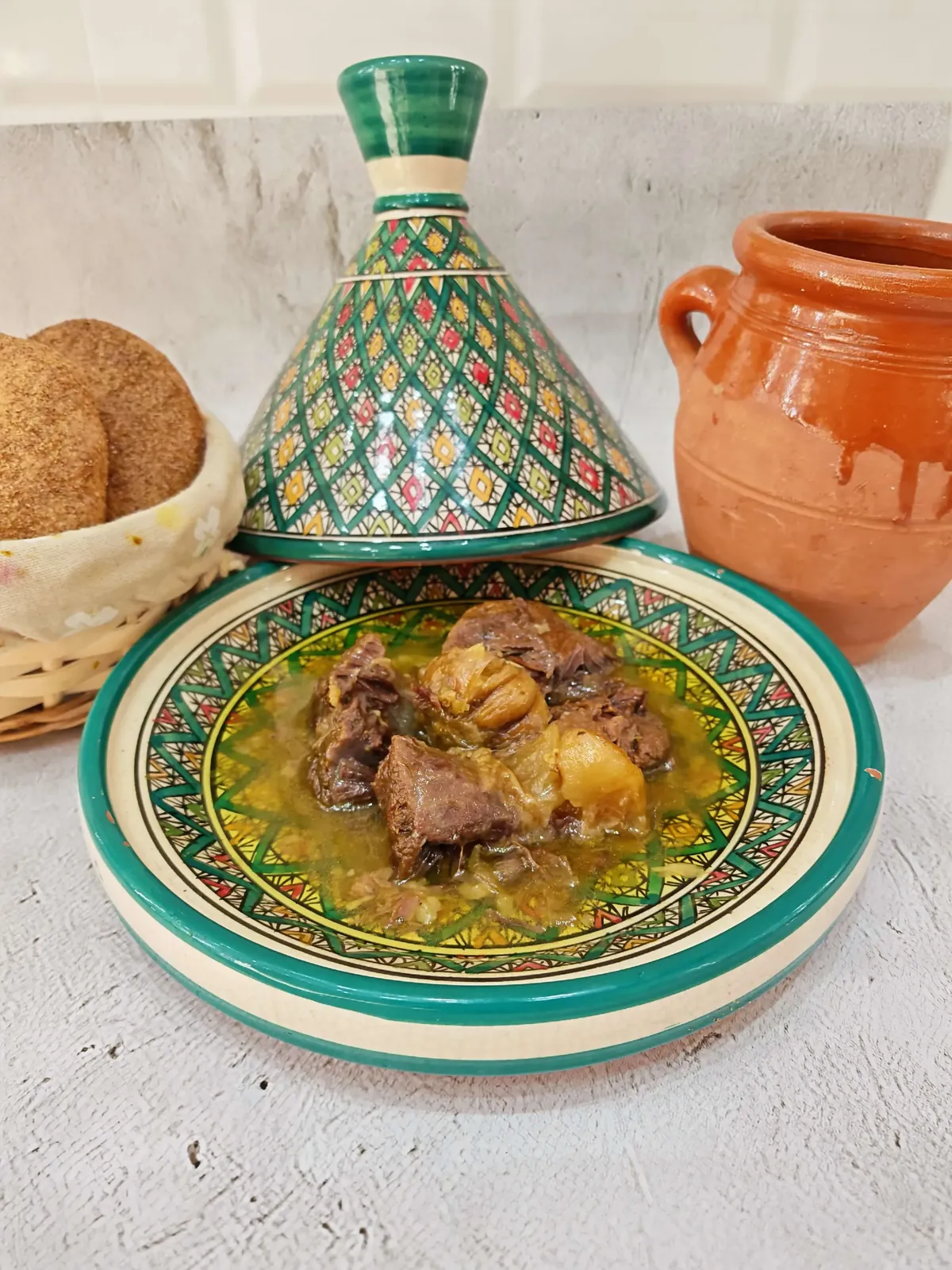 Beef Tangia Marrakchia - iconic Moroccan dish at AMLO Restaurant Doha Qatar