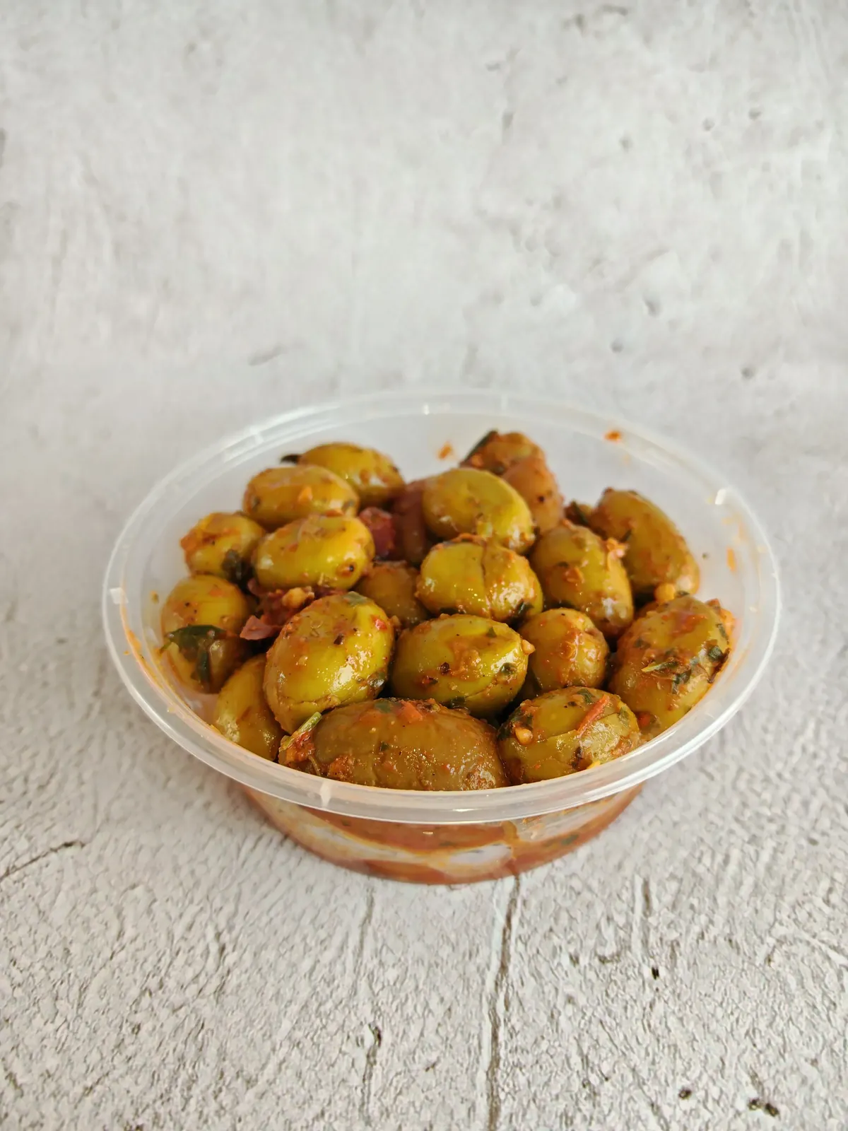 Moroccan Marinated Olives - authentic starter at AMLO Restaurant Doha Qatar